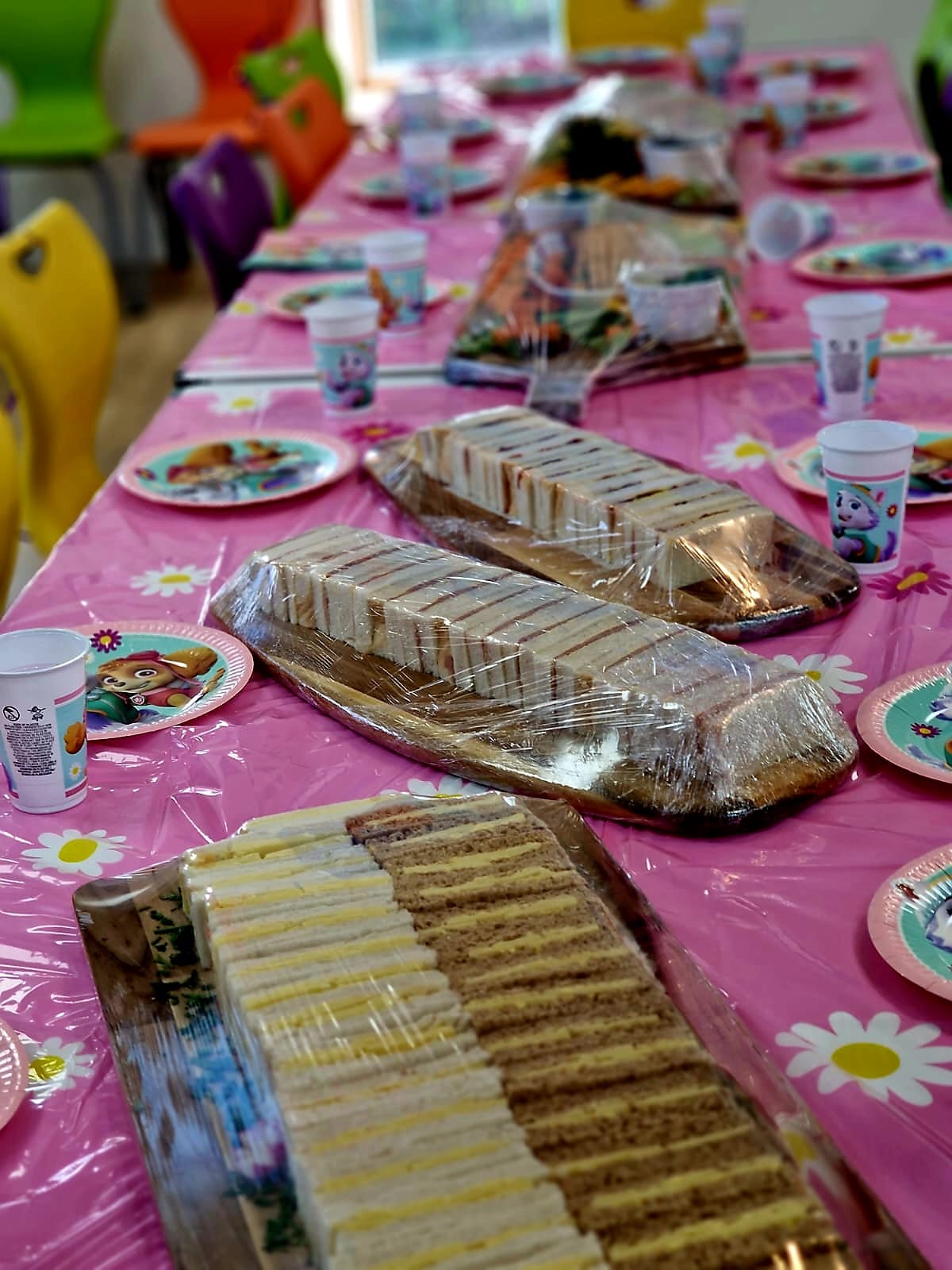 Children's party table
