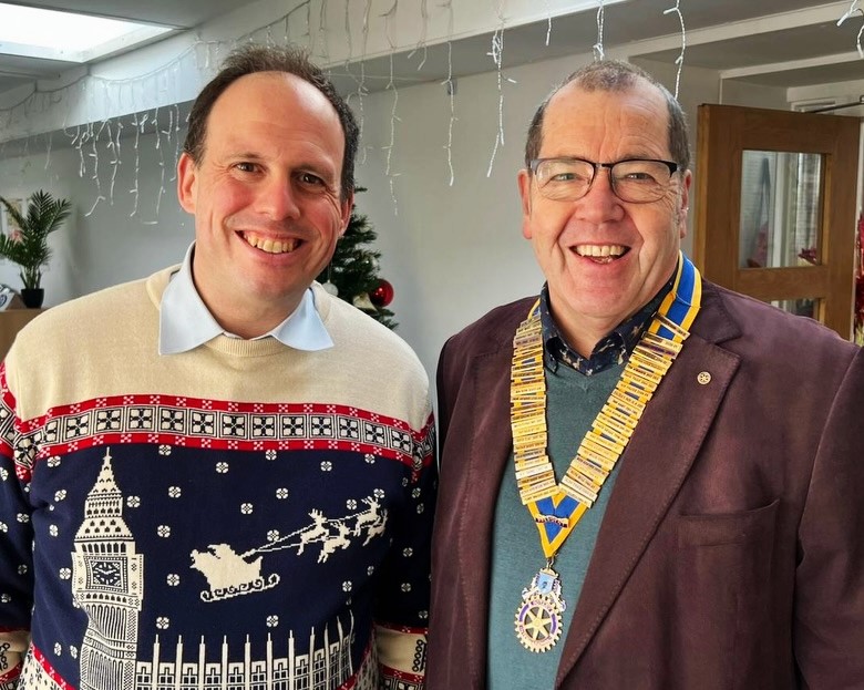 With the Mayor of Princes Risborough